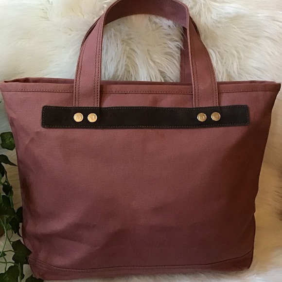 Marc Jacobs Mauve Canvas Tote Bag NEW - Picture 4 of 10